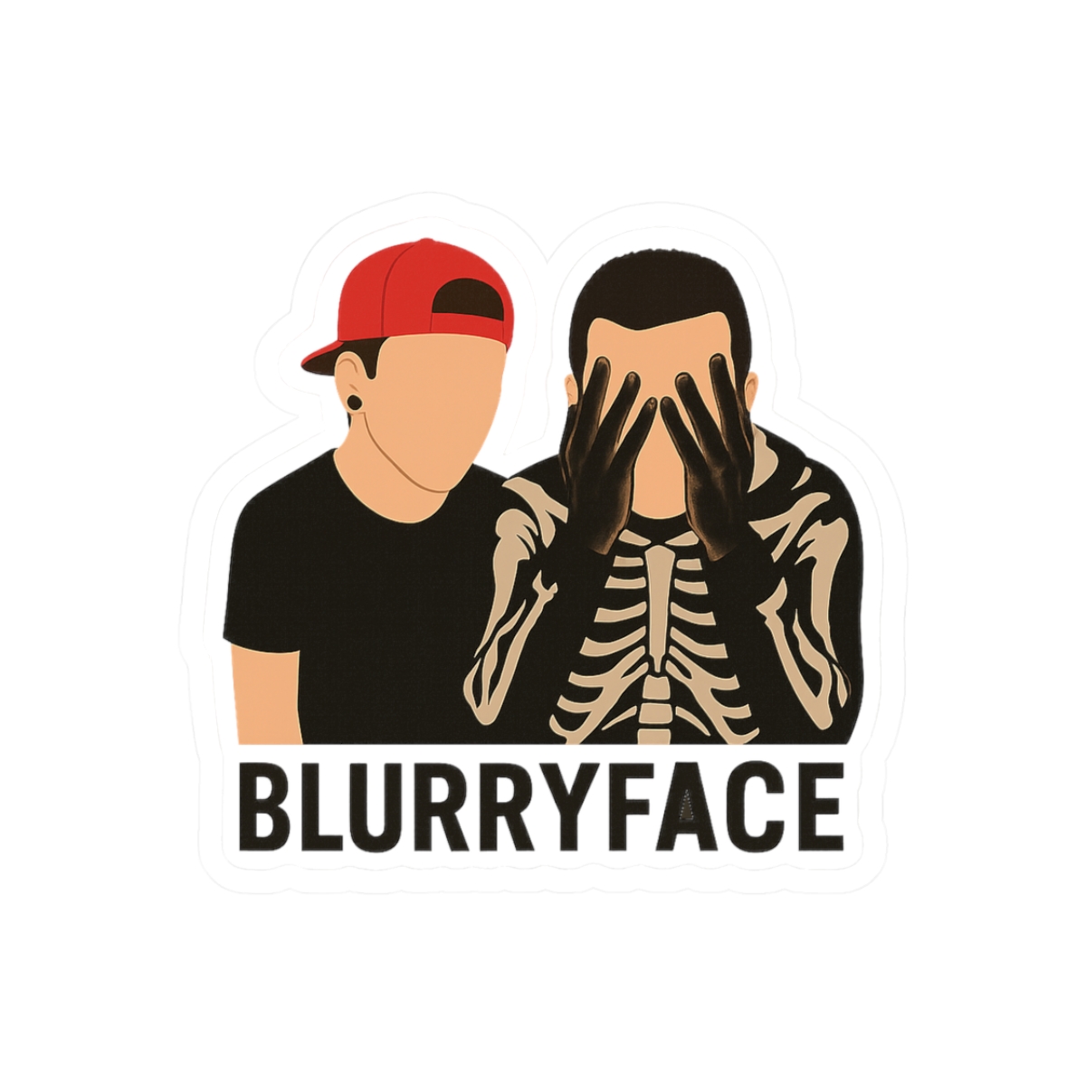 Blurryface Twenty One Pilots Sticker - Official stickers merchandise