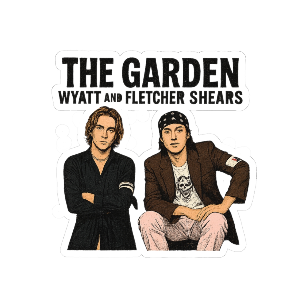 Wyatt and Fletcher Garden Shears Sticker - Official stickers merchandise