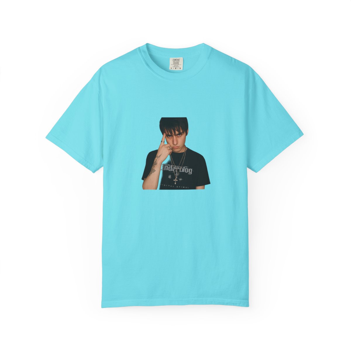 Edgy Silver Chains Portrait T-Shirt - Official T-Shirts merchandise