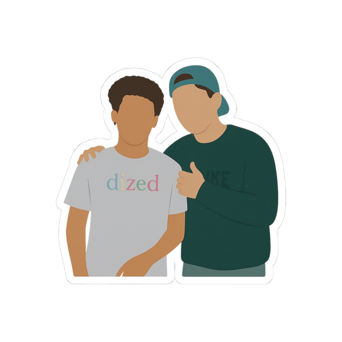 Tony & Nick Whimsical Drawing Sticker - Official stickers merchandise