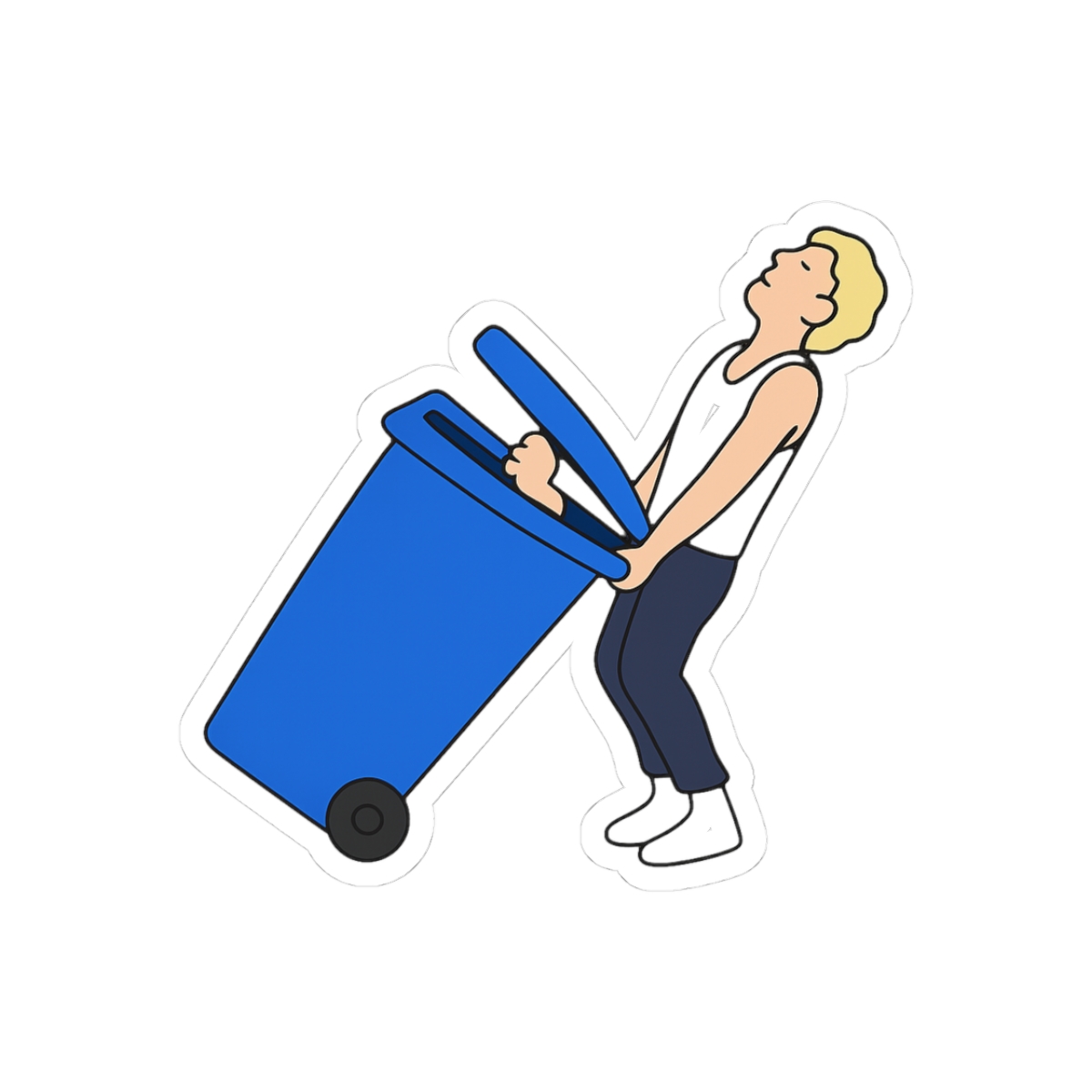 Harry and Niall In a Trash Can Sticker - Official stickers merchandise