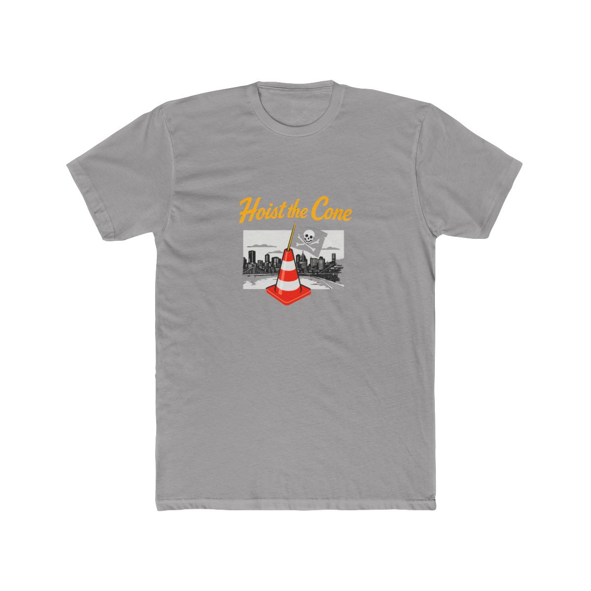 Hoist the Cone Pittsburgh Pirates Skyline T-Shirt - Official t-shirts merchandise