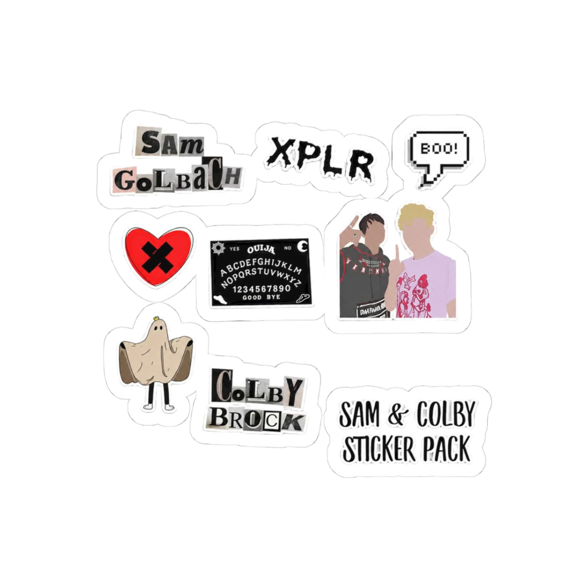 Samandcolby Sam and Colby Sticker - Official stickers merchandise
