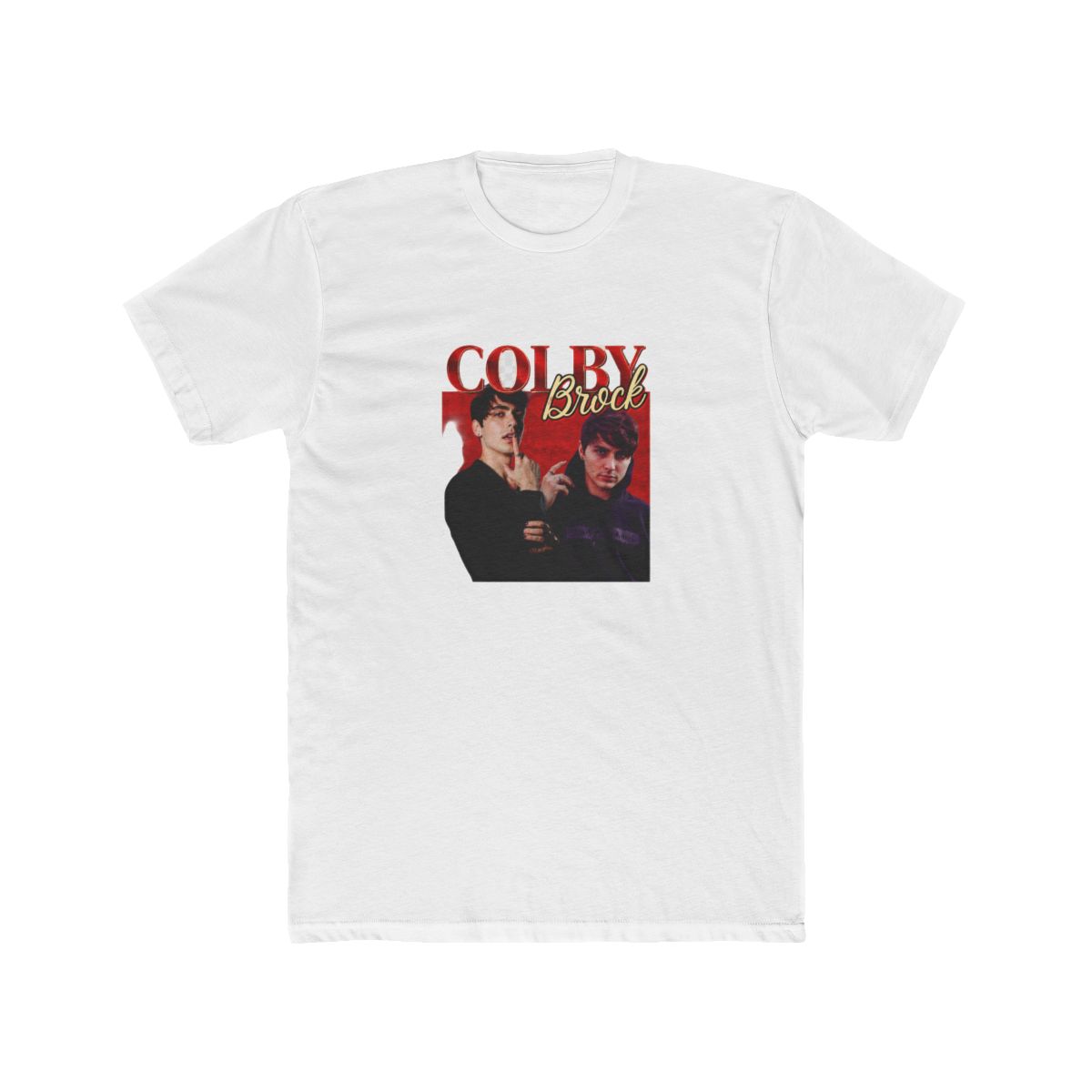 Colby Brock Red Gold Graphic T-Shirt - Official t-shirts merchandise