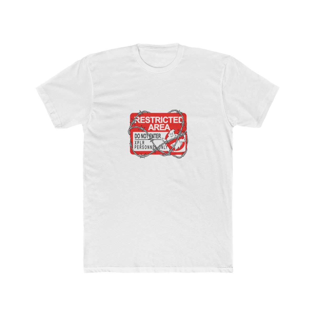 No Access Forbidden Zone Graphic Restricted T-Shirt - Official t-shirts merchandise