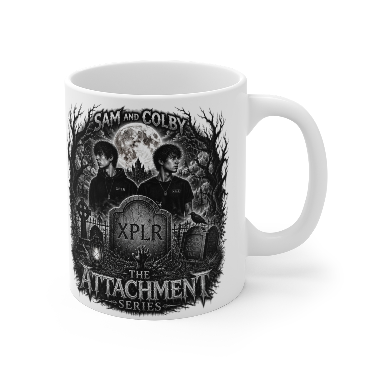 Sam and Colby "The Attachment Series" White Mug - Sam and Colby official Mugs & Drinkware merch