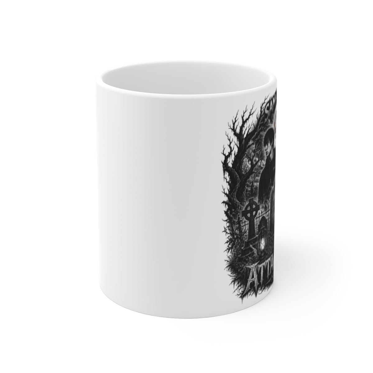 Sam and Colby "The Attachment Series" White Mug - alternate angle 1, merchandise