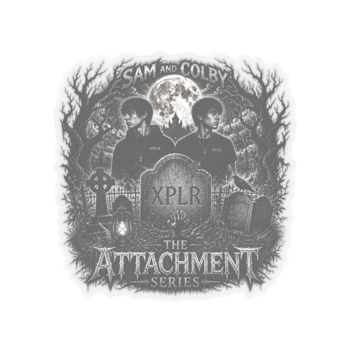 Sam and Colby "The Attachment Series" Sticker