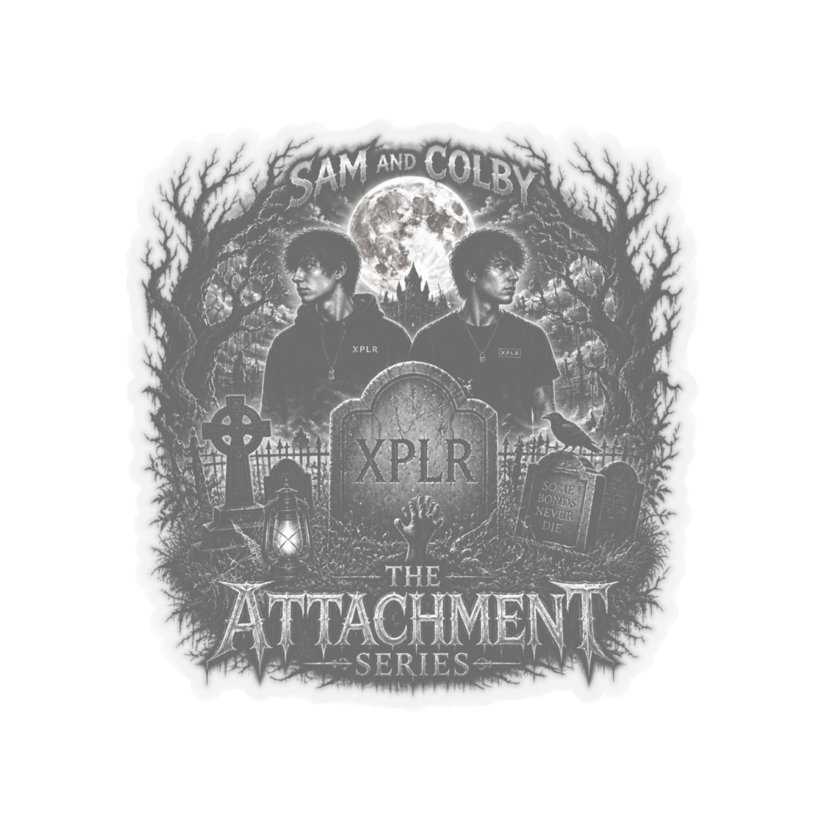 Sam and Colby "The Attachment Series" Sticker - alternate angle 4, merchandise