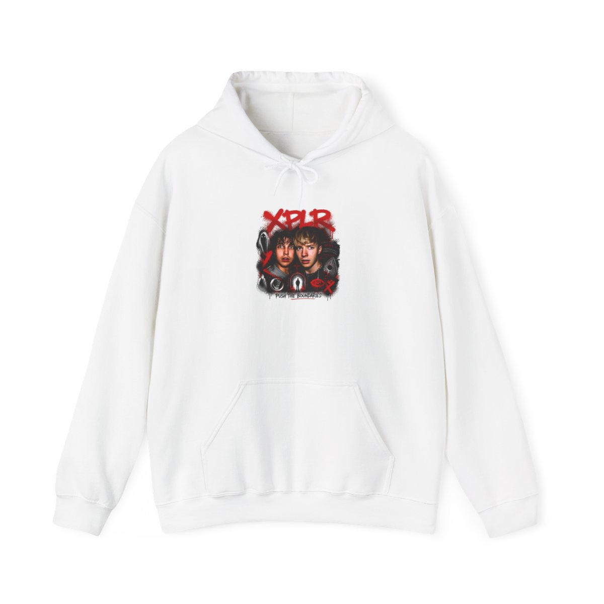 Sam and Colby " in bold, spray-painted style at the top. " Hoodie - alternate angle 4, merchandise