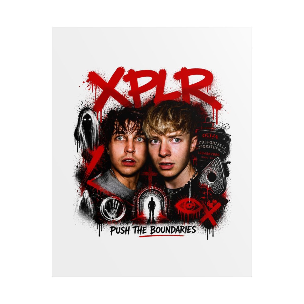 Sam and Colby " in bold, spray-painted style at the top. " Poster