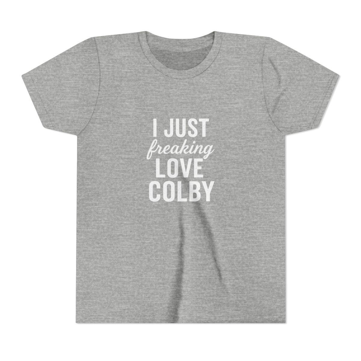 Bold Graphic Design Typography Kids T-Shirt - alternate angle 2, merchandise