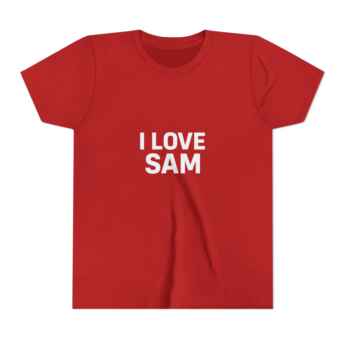 I Love Sam Funny Superfan Kids T Shirt