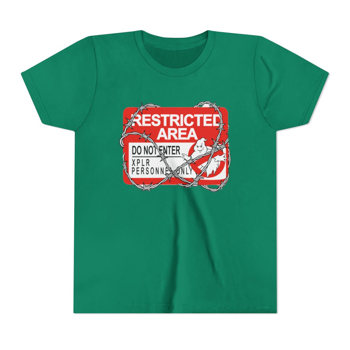 No Access Forbidden Zone | Funny Graphic Kids Tee, Restricted Shirt, Humor Gift - alternate angle 4, merchandise