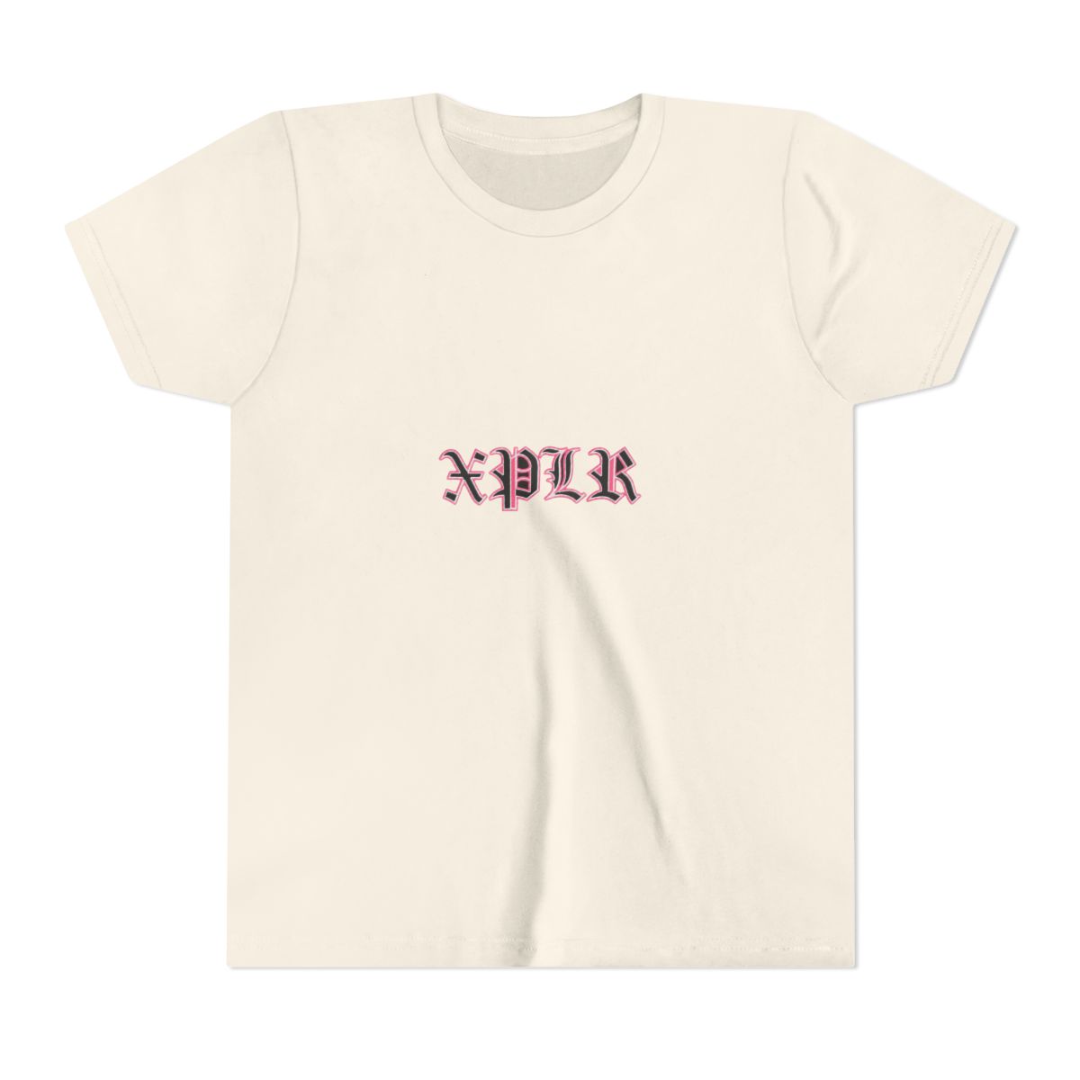 XPLR Sam And Colby XPLR Gothic Logo Kids T-Shirt - alternate angle 3, merchandise